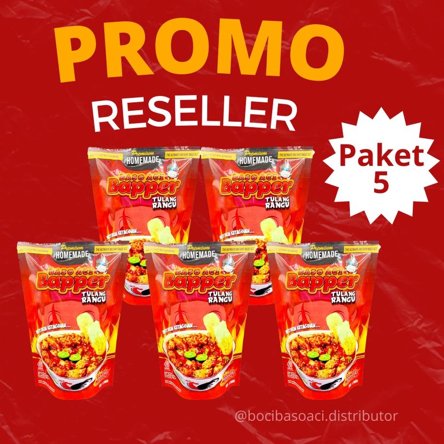 

➱ Baso Aci Bapper Tulang Rangu Sambal Mercon Paket 5pc ♢