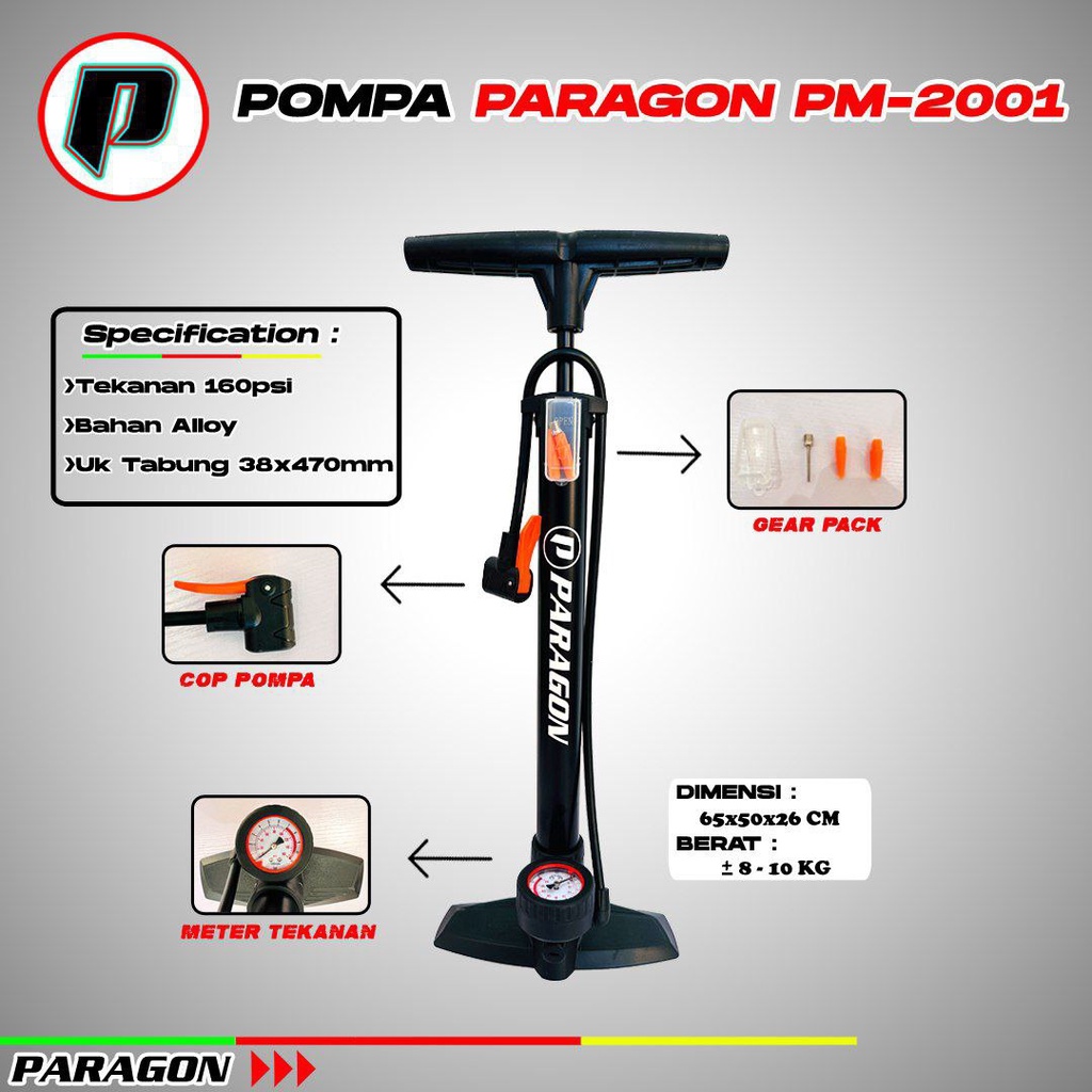 POMPA SEPEDA ALLOT PARAGON PM-2001