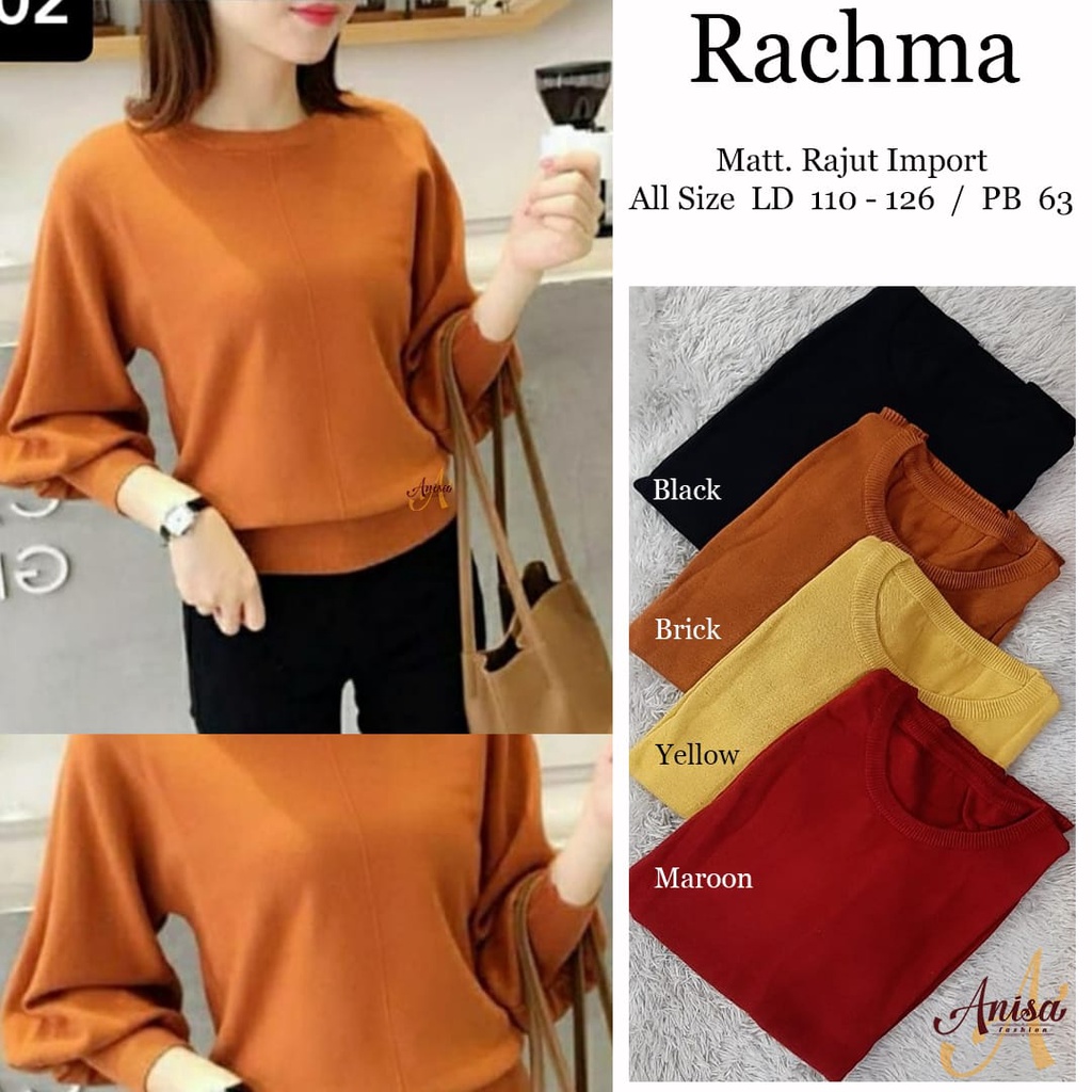 KAOS WANITA / KAOS RAJUT IMPORT LENGAN PANJANG / BAJU WANITA LENGAN PANJANG