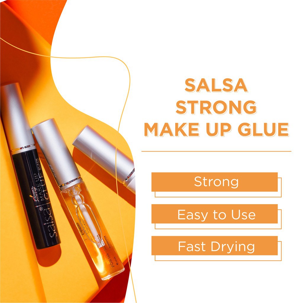 SALSA Strong Makeup Glue - White - Black - Transparant - Lem Bulu Mata