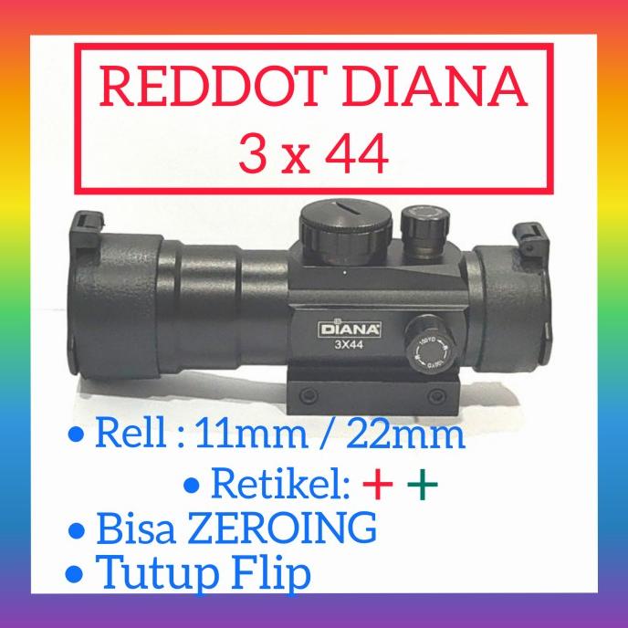 Reddot Diana 3x44 ( bkn Reddot Bushnell, reddot BSA , Red dot Hakko )