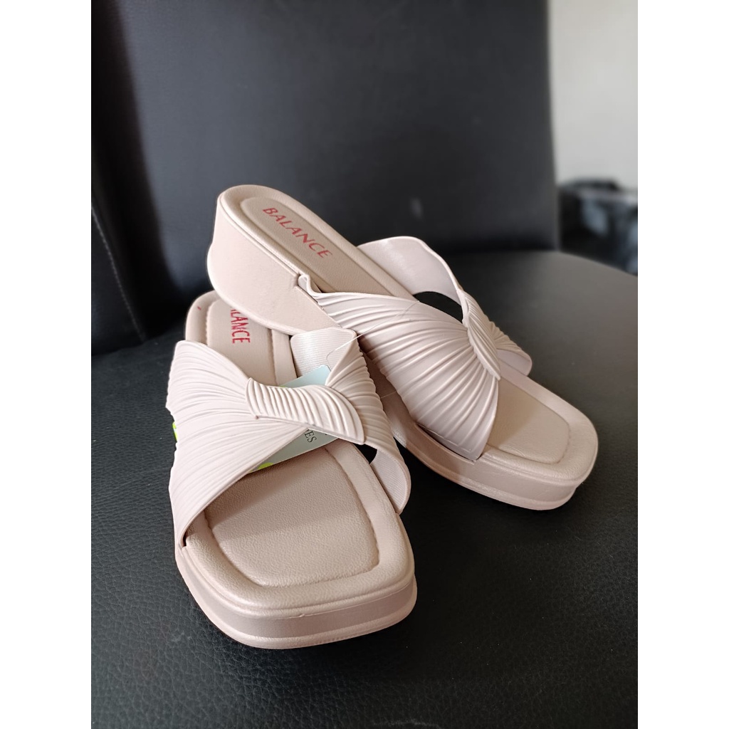 Sandal selop wedges bahan karet jelly empuk nyaman dipakai 2212-30 (37-40) sandal wanita murah