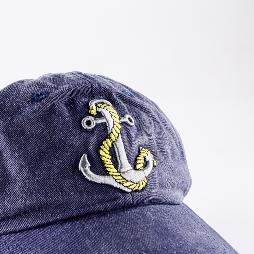 HATLANDER Topi Baseball Cap Hat 3D Embroidery - SBC56 - Navy Blue