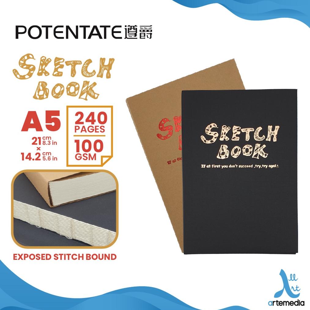 

Buku Sketsa Potentate A5 Exposed Stitch Bound Sketchbook