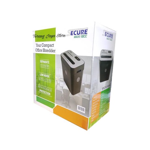 

Mesin Penghancur Kertas Secure Maxi 18 CC/Paper Shredder Cross Cut