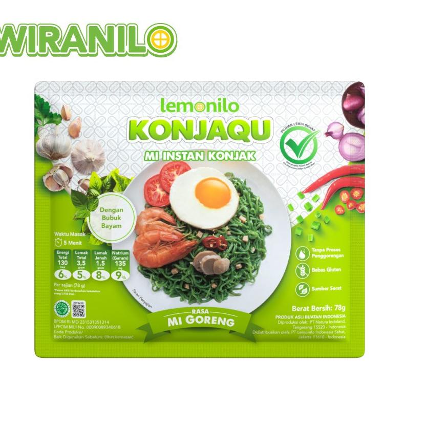 

12.12 MALL Lemonilo Konjaqu Mie Instan konjak Mie Goreng DIET KETO Shirataki Bayam Gluten free