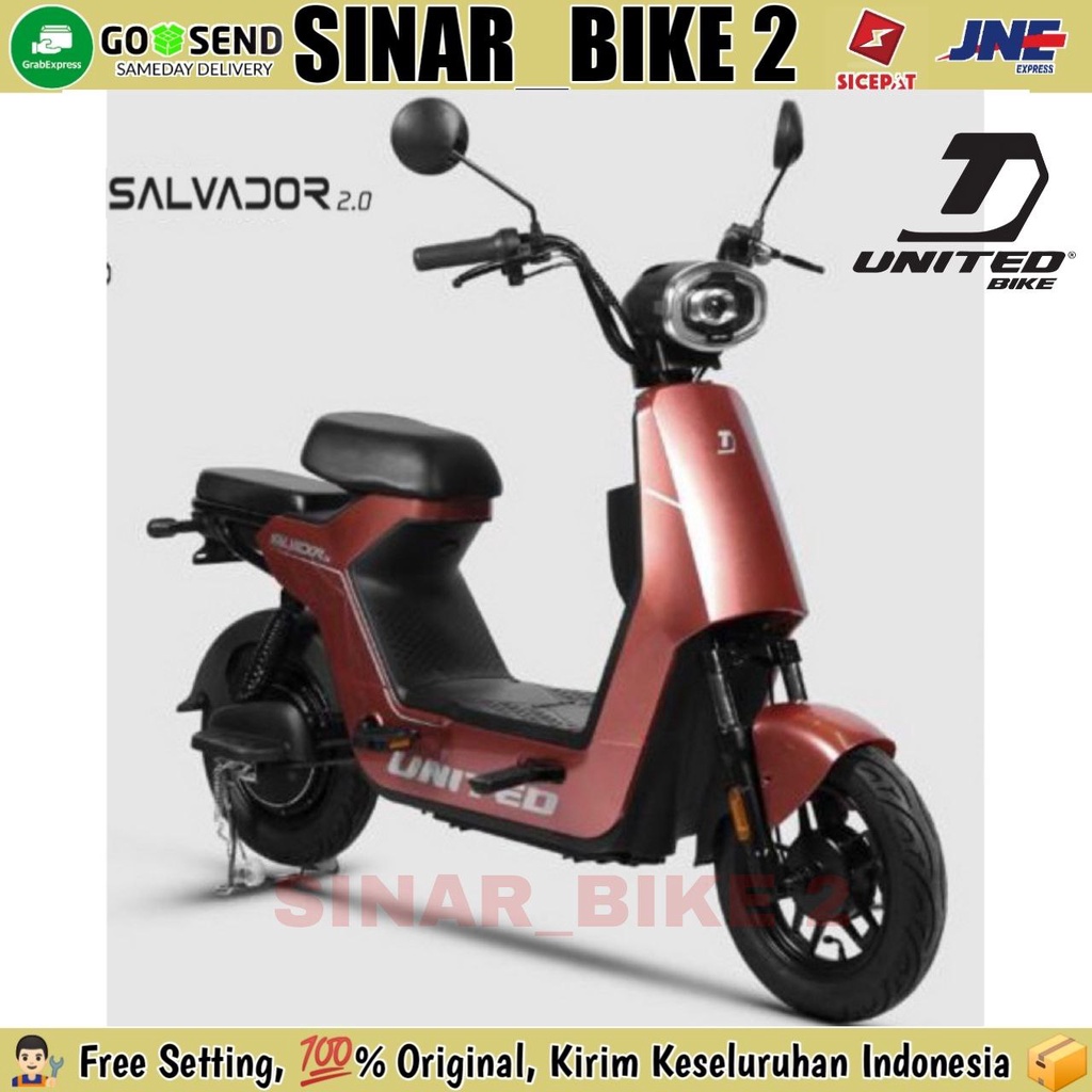 Sepeda Motor Listrik UNITED SALVADOR 2.0 600 Watt Electric Bike