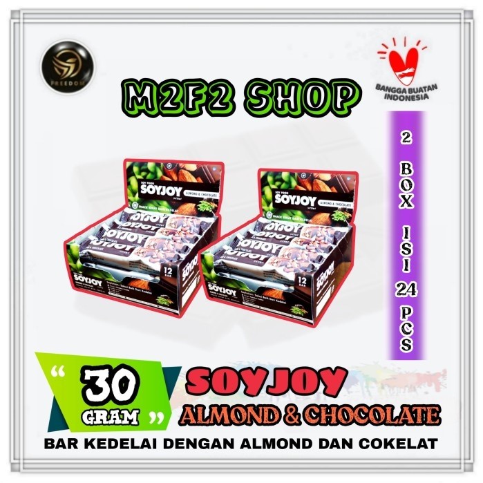 

SOYJOY Almond & Chocolate | Kacang Cokelat - 30 gr (Kemasan 2 Box)