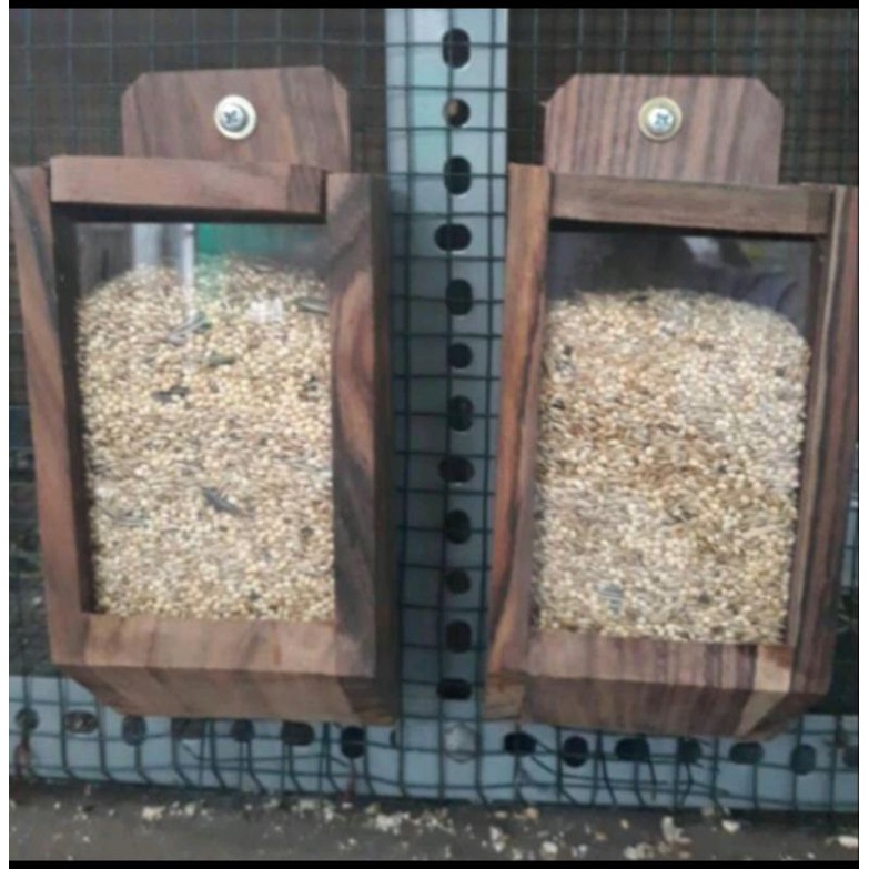 Tempat pakan burung tempat pakan model dispenser