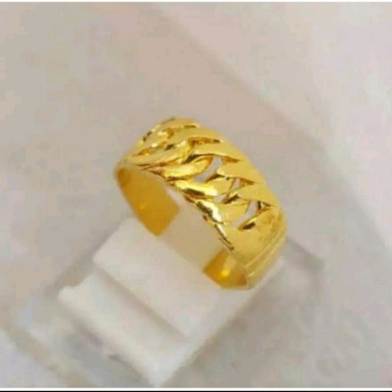 Cincin Rantai Setengah Ulir Terbuat Dari Uang Koin Logam Tahun 1991 1992 Tidak Mudah Luntur