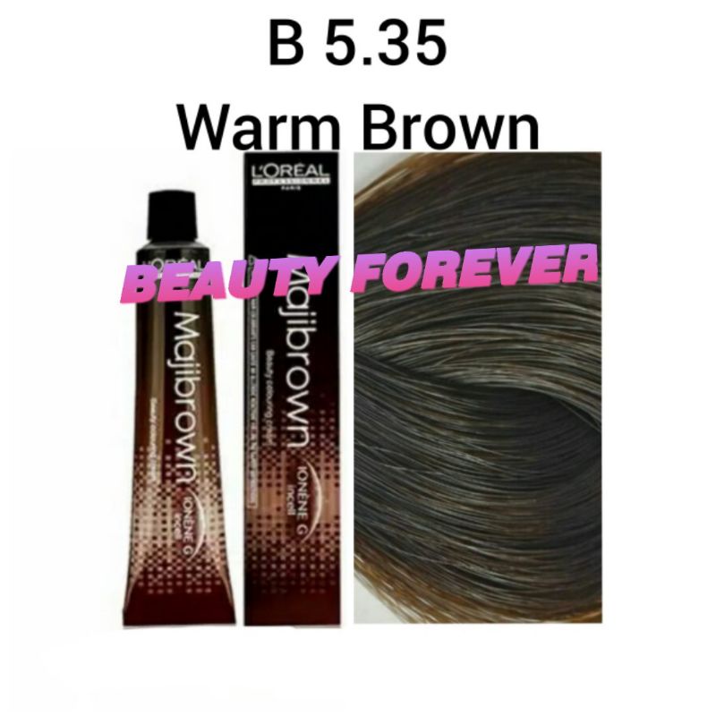 LOREAL MAJIBROWN NO. B5.35 WARM BROWN