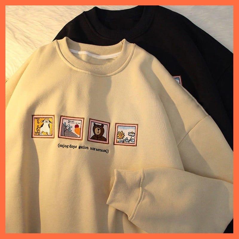 Basic Sweater Enjog Dops Gation Crewneck