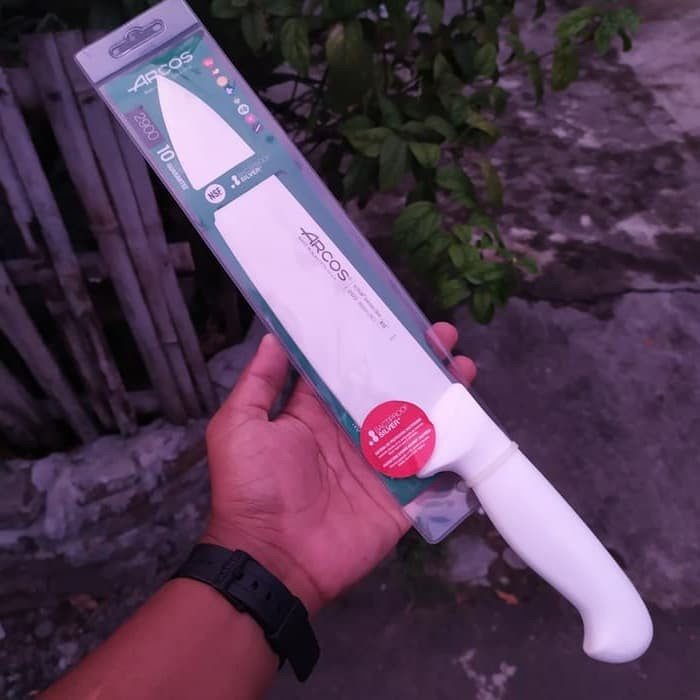 Pisau DAPUR 25 cm ARCOS Chef's Knife 292224 WHITE Original Spanyol