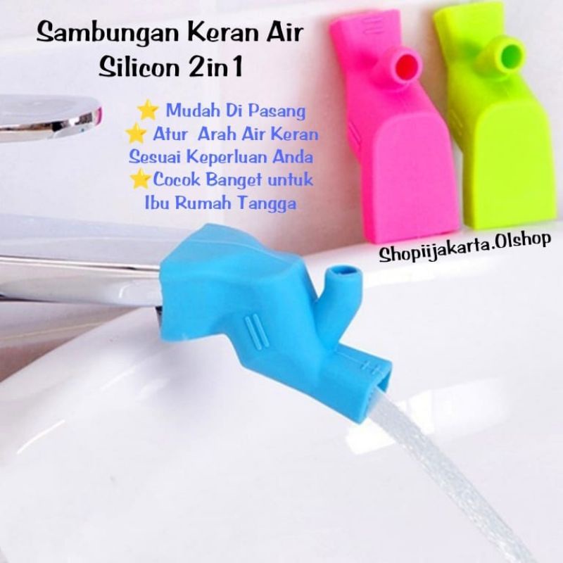 Sambungan Kran Air Silikon Keran Wastafel Faucet Extender⭐ IndoStar.olshop⭐