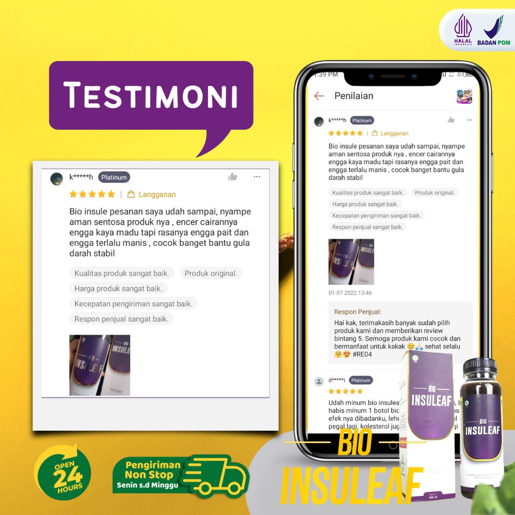 Bio Insuleaf 250 ml - Membantu Meringankan Gejala Kencing Manis