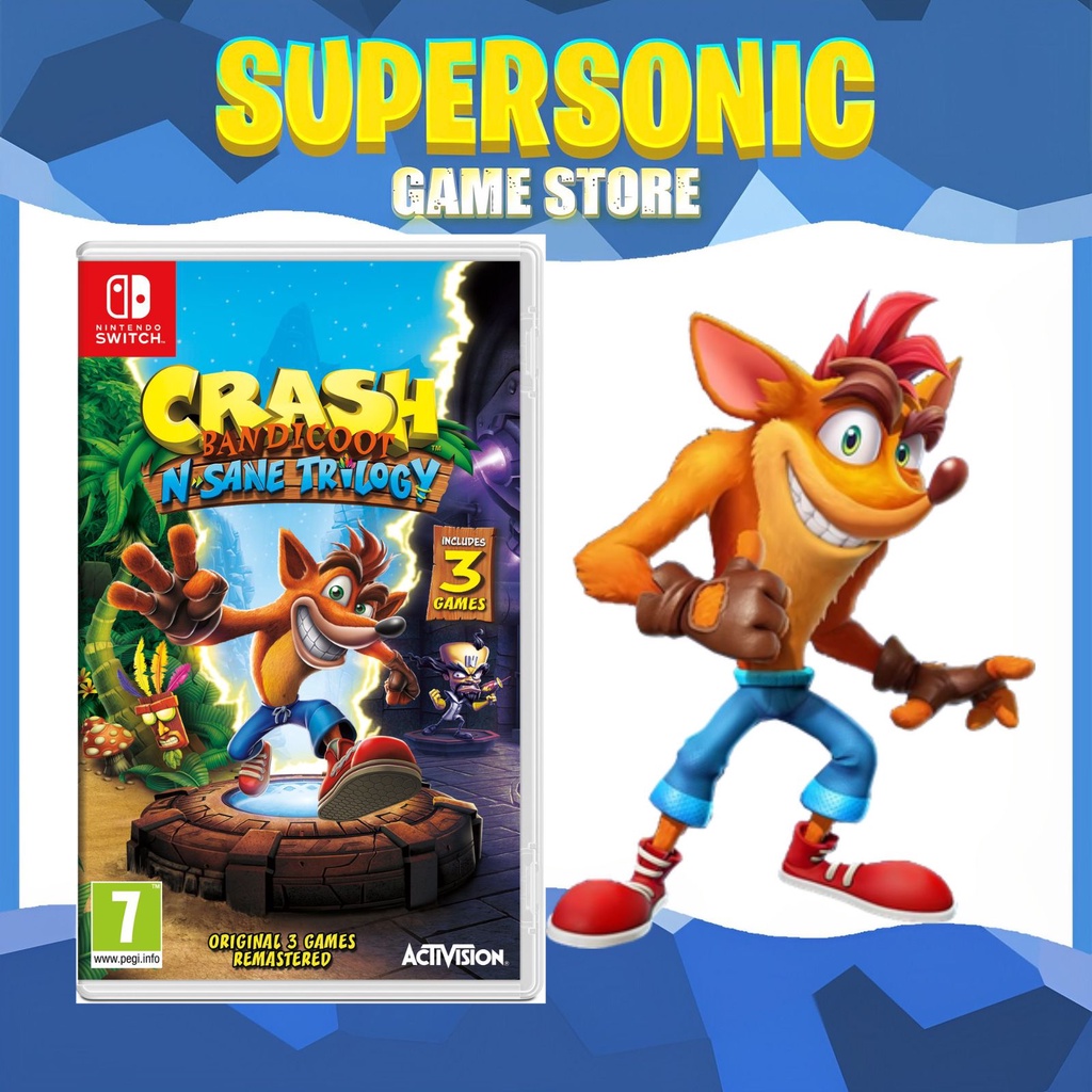 Switch Crash Bandicoot N Sane Trilogy