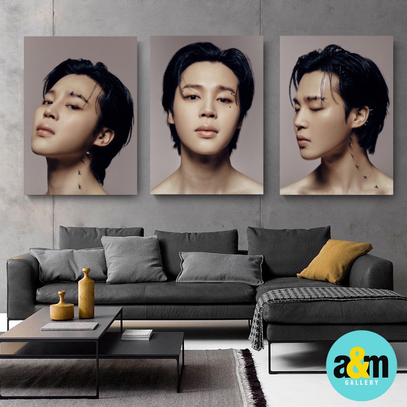 Poster Kayu JIMIN BTS Face Album Hardware VER Edition I Hiasan Dinding Dekorasi Kamar I Poster Kayu K-POP Dekorasi Kamar - A&amp;M