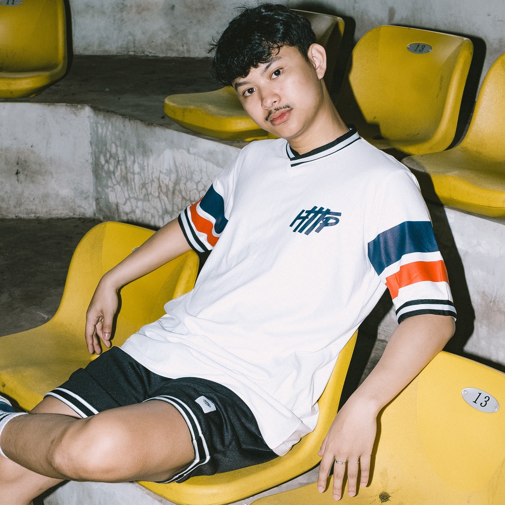 HTTP - Linea -  Kaos Tshirt Pendek Pria Baju Motif Garis Unisex
