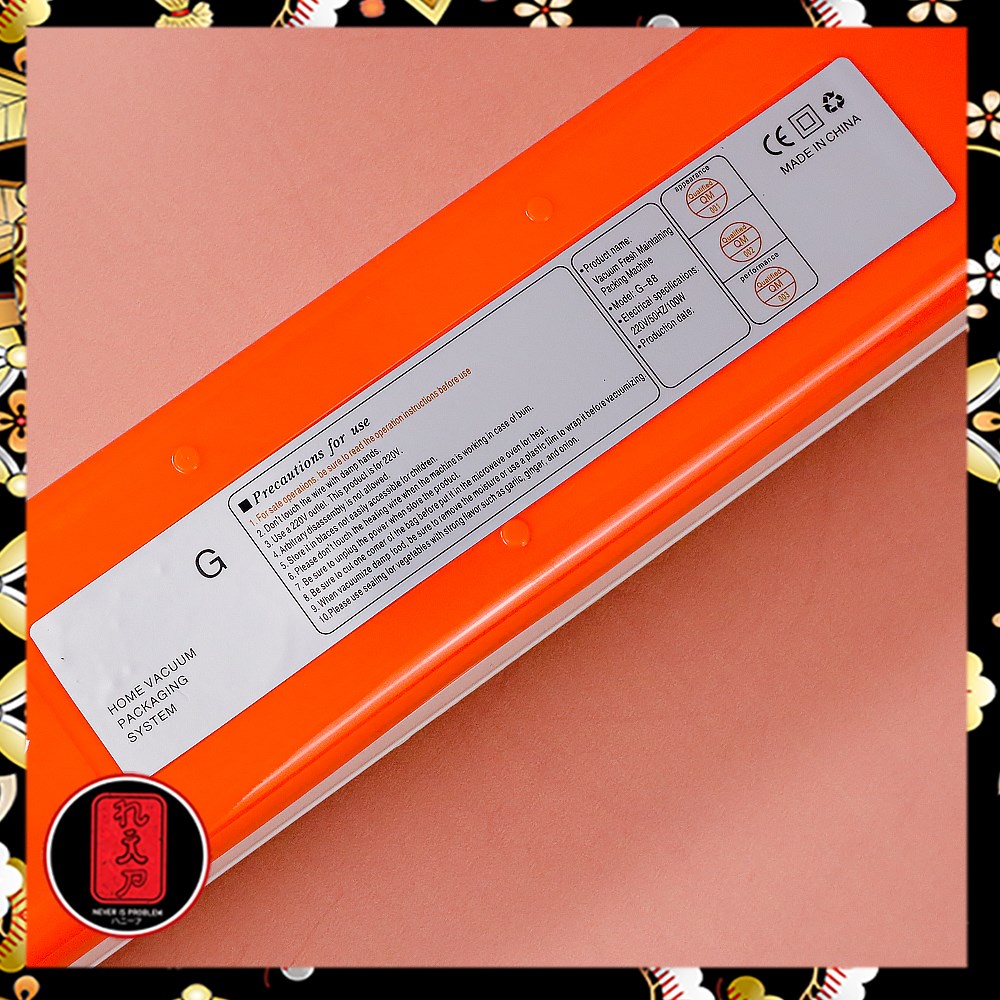 Taffware Pompa Vacuum Sealer Makanan Food Packing Machine - SX-101 - Orange