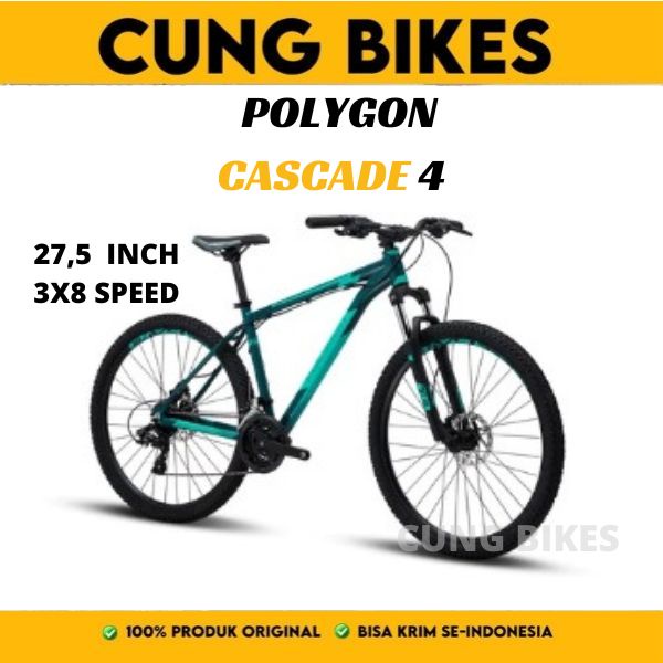 Sepeda Gunung MTB 27.5 Polygon Cascade 4