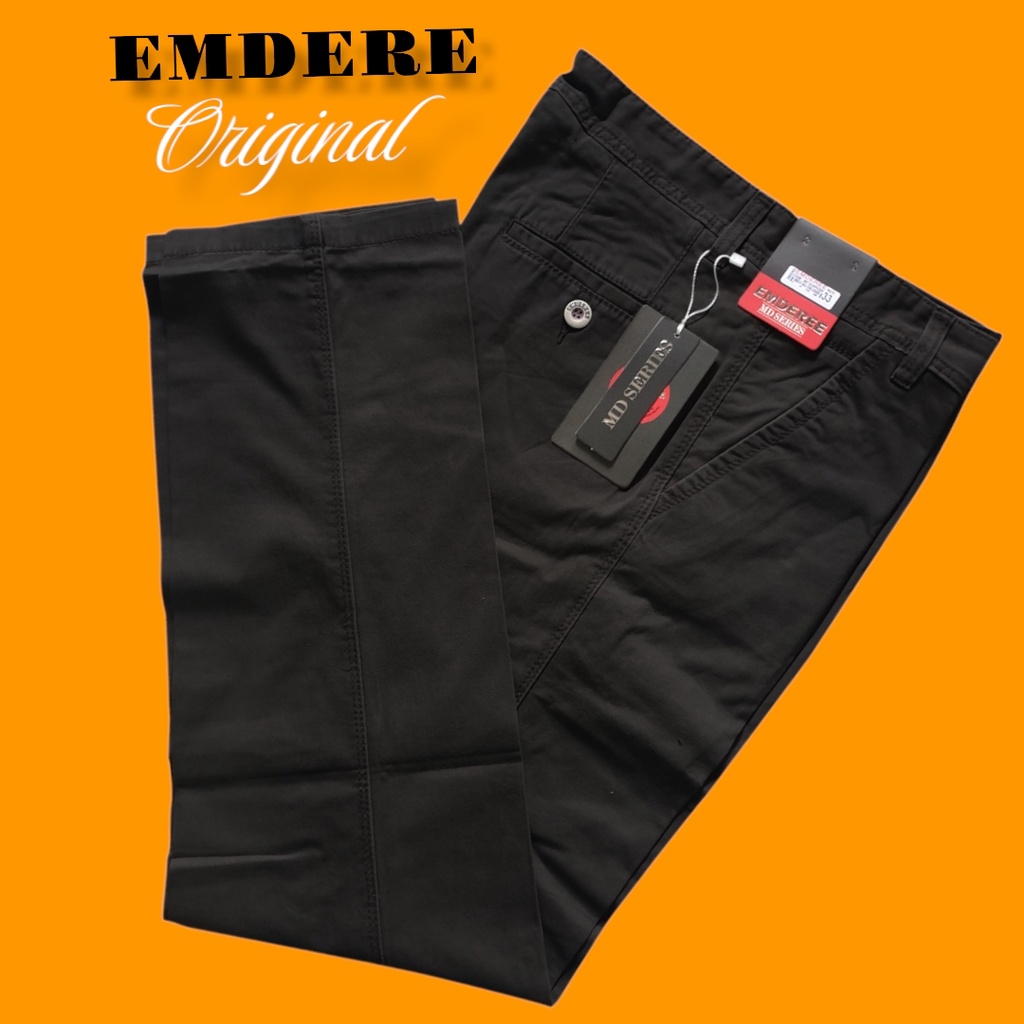 celana canfas EMDEREE leguler bahan adem halus
