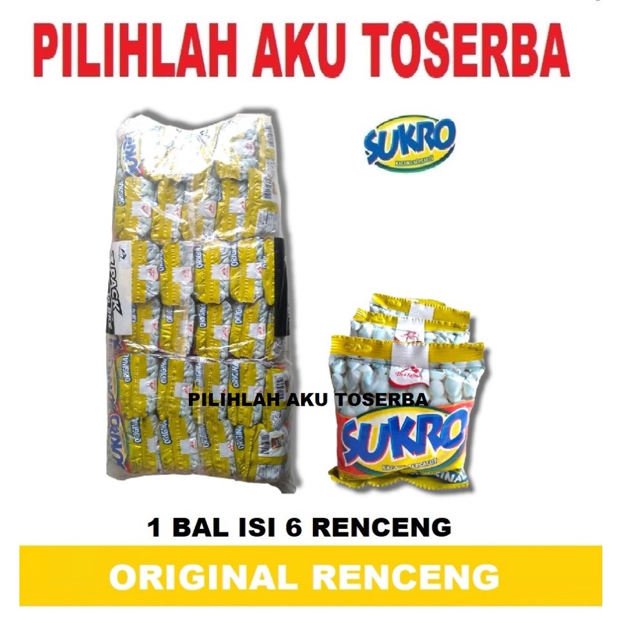 

Dua Kelinci Kacang SUKRO ORIGINAL RENCENG - ( HARGA 1 BAL )