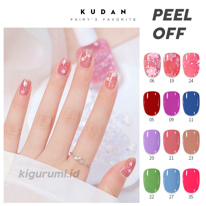 KUDAN Kutek Halal Peel Off Muslimah Nail Polish 10ml Bisa Kupas Untuk Sholat KU056