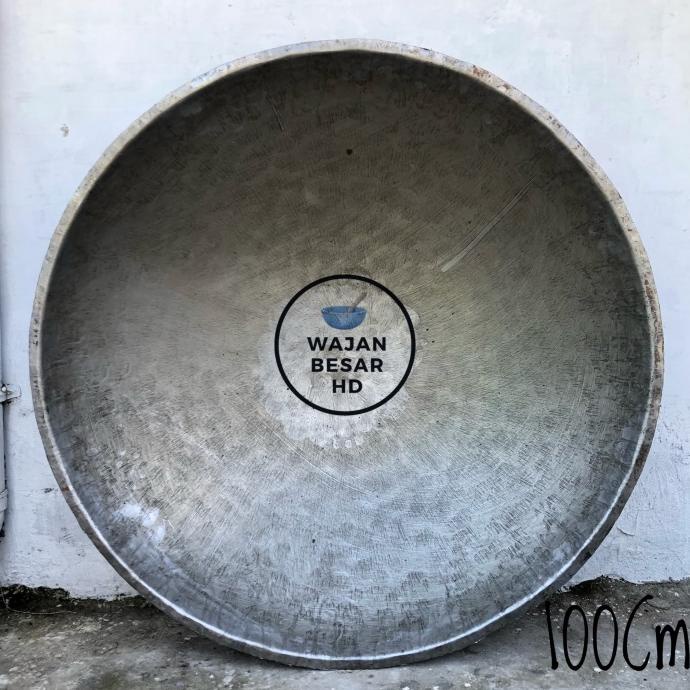 Wajan Besar Penggorengan Plat Besi Baja 100 Cm