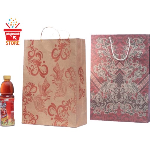 

Paper Bag Motif Batik Besar / Tas Kertas Souvenir Belanja Pernikahan Jumbo