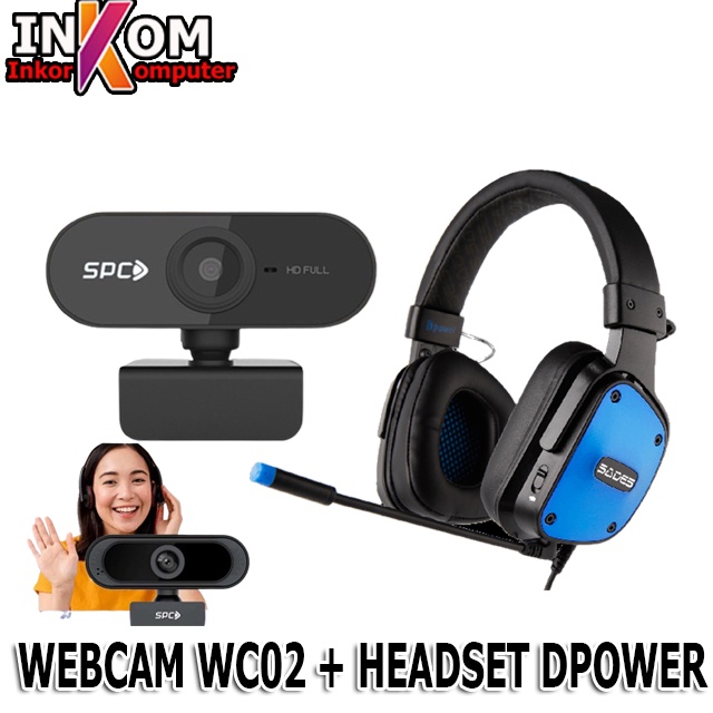 Headset Gaming Stereo Plus Webcam Camera