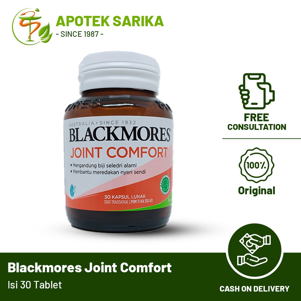 Blackmores Joint Comfort Softcap Isi 30 Suplemen Sendi Glucosamine Chondroitin