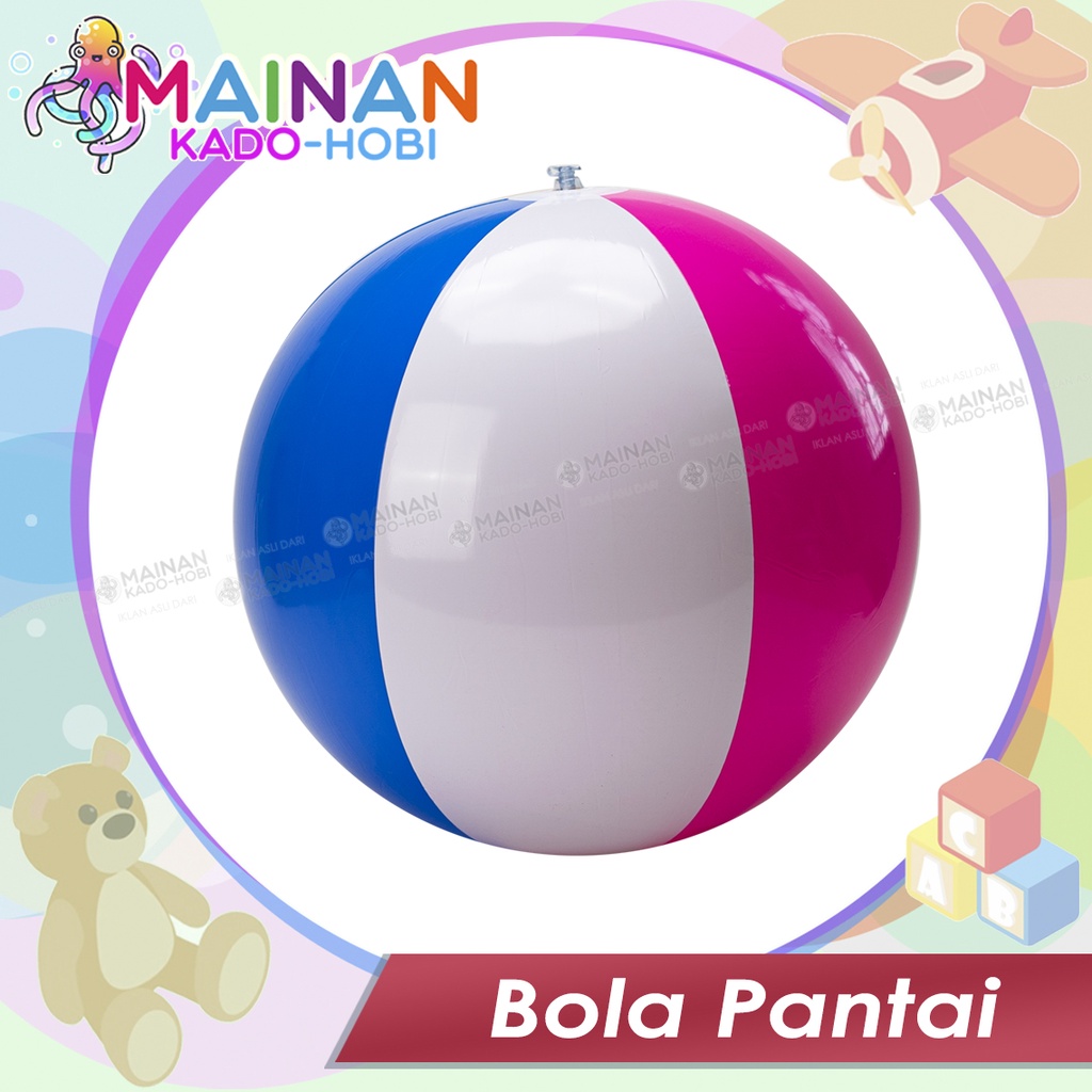 KOLEKSI MAINAN BEACH BALL BOLA AIR KARET PANTAI ANAK KARAKTER KARTUN