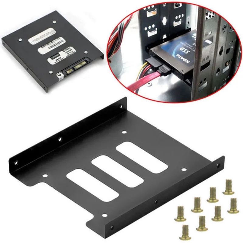 Hardisk laptop ke komputer bracket mounting HDD 2.5 to 3.5 SSD tatakan original Bogor