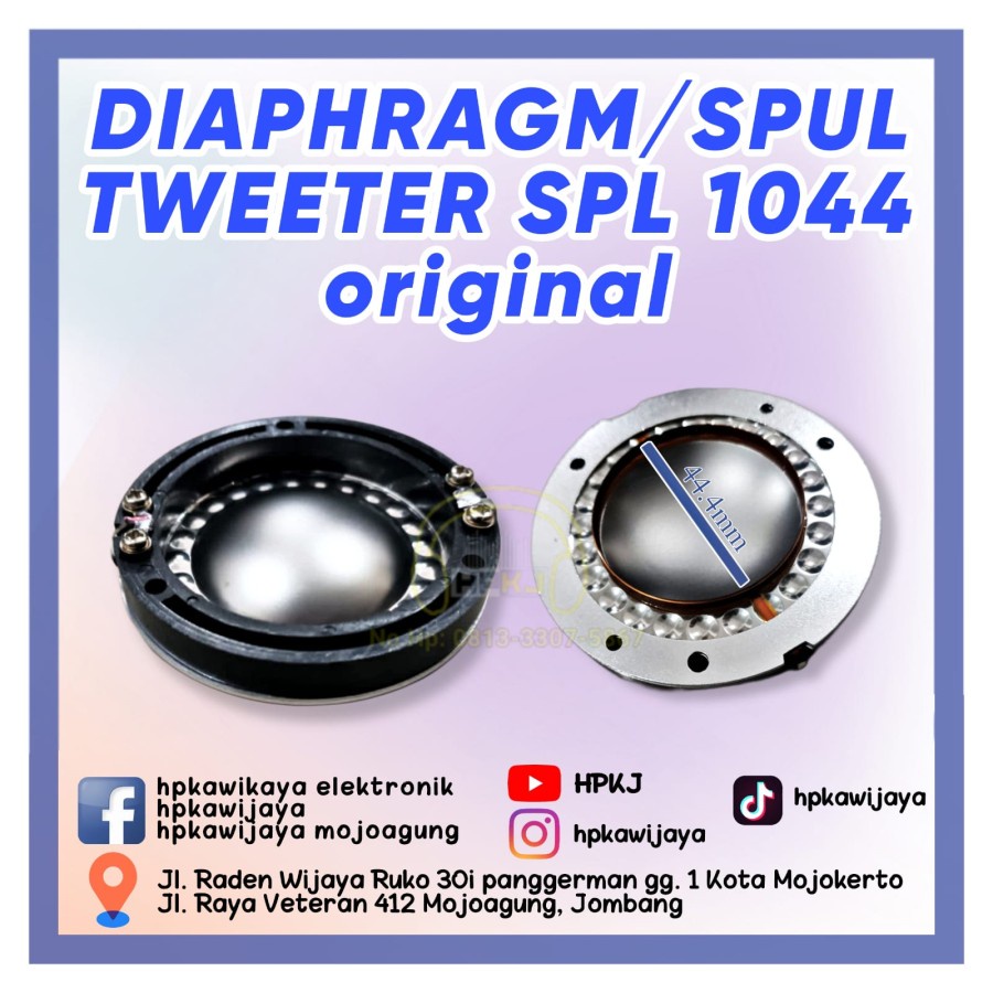 SPOOL SPUL TWEETER SPL AUDIO 1044 spol twiter spl 1044 ORI