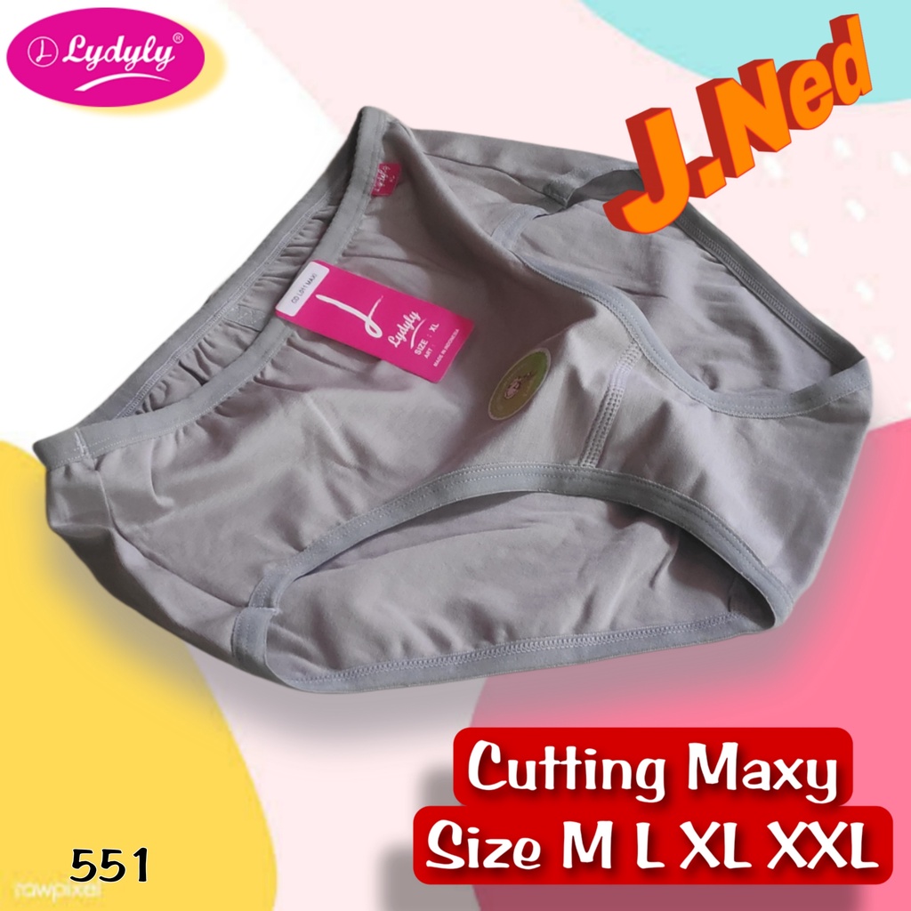 J551T - HARGA PER 3 POTONG CELANA DALAM WANITA DEWASA LYDYLY SIZE M, L, XL, XXL