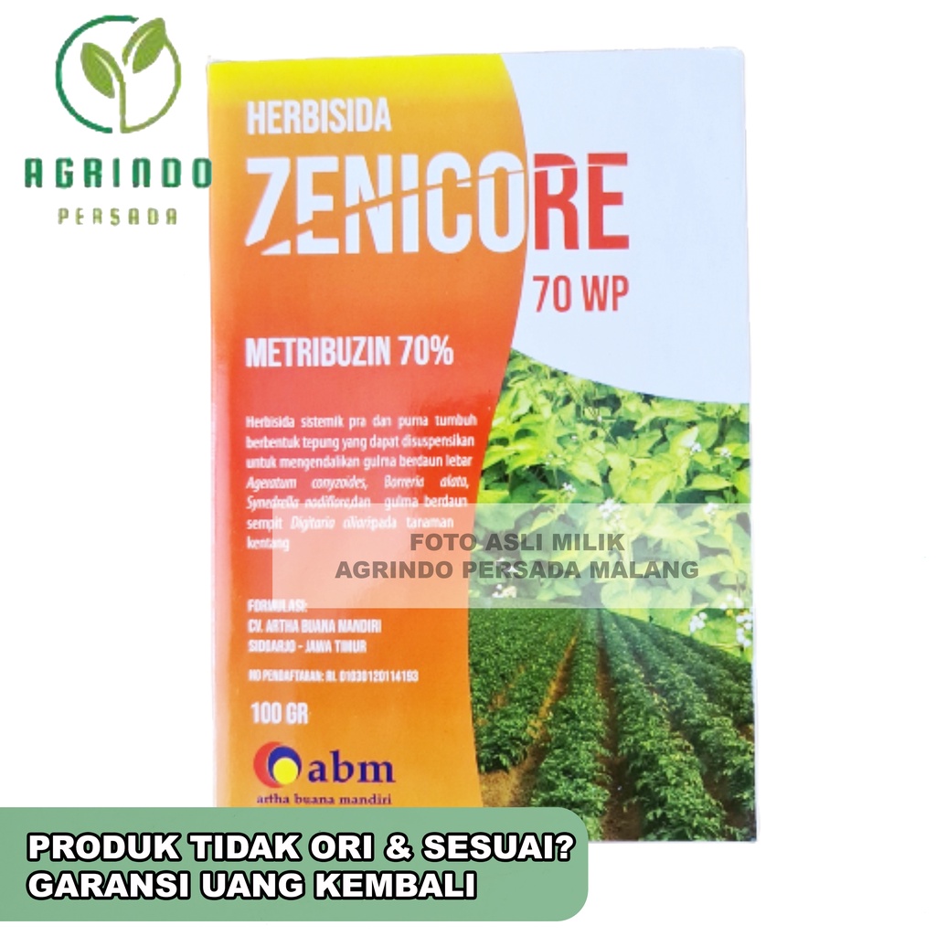 Herbisida Zenicore 70WP 100 gram | Zenicore 100 gram | Herbisida sejenis Unicor M Sencor Zincor Senacor