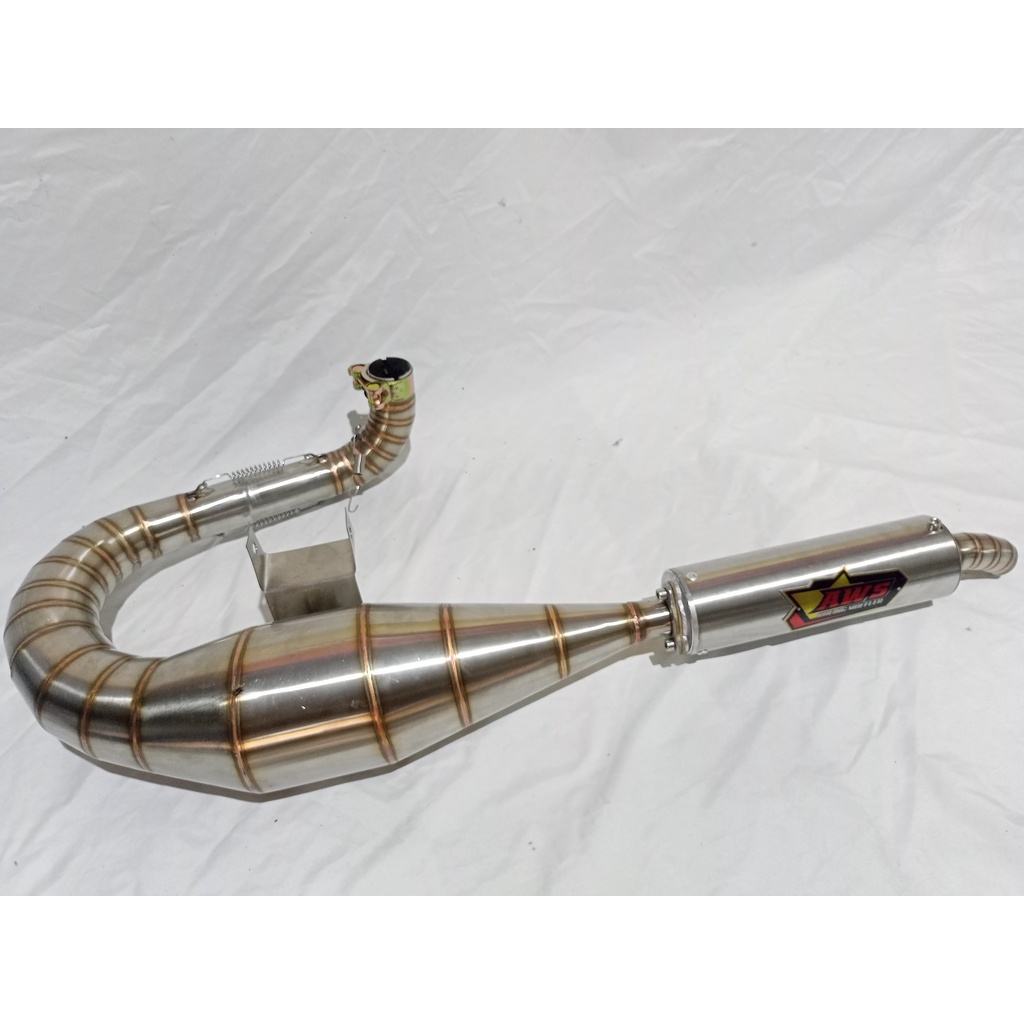KNALPOT VESPA BUANG KANAN FULL STENLIS SERIES AWS