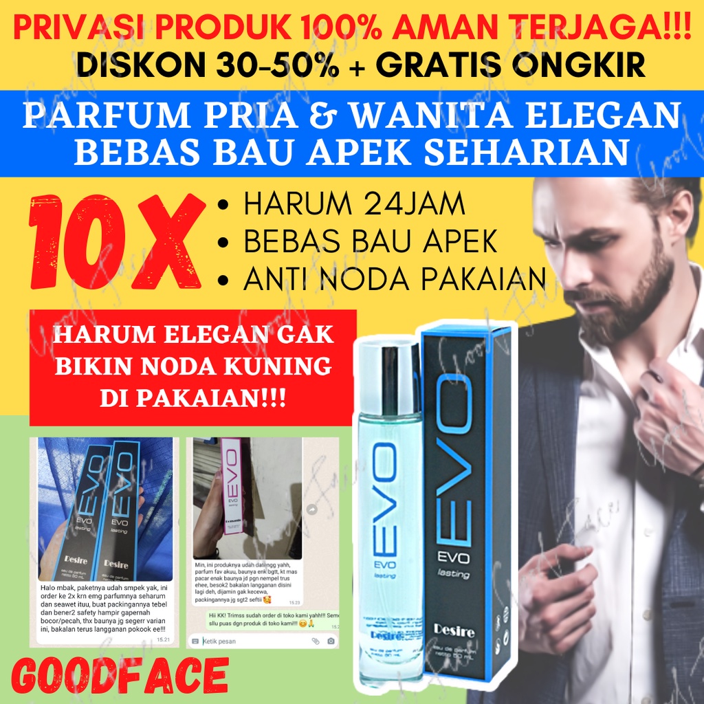 PARFUM PRIA TAHAN LAMA EVO LASTING EAU DE PARFUM 30ML ROMANTIC
