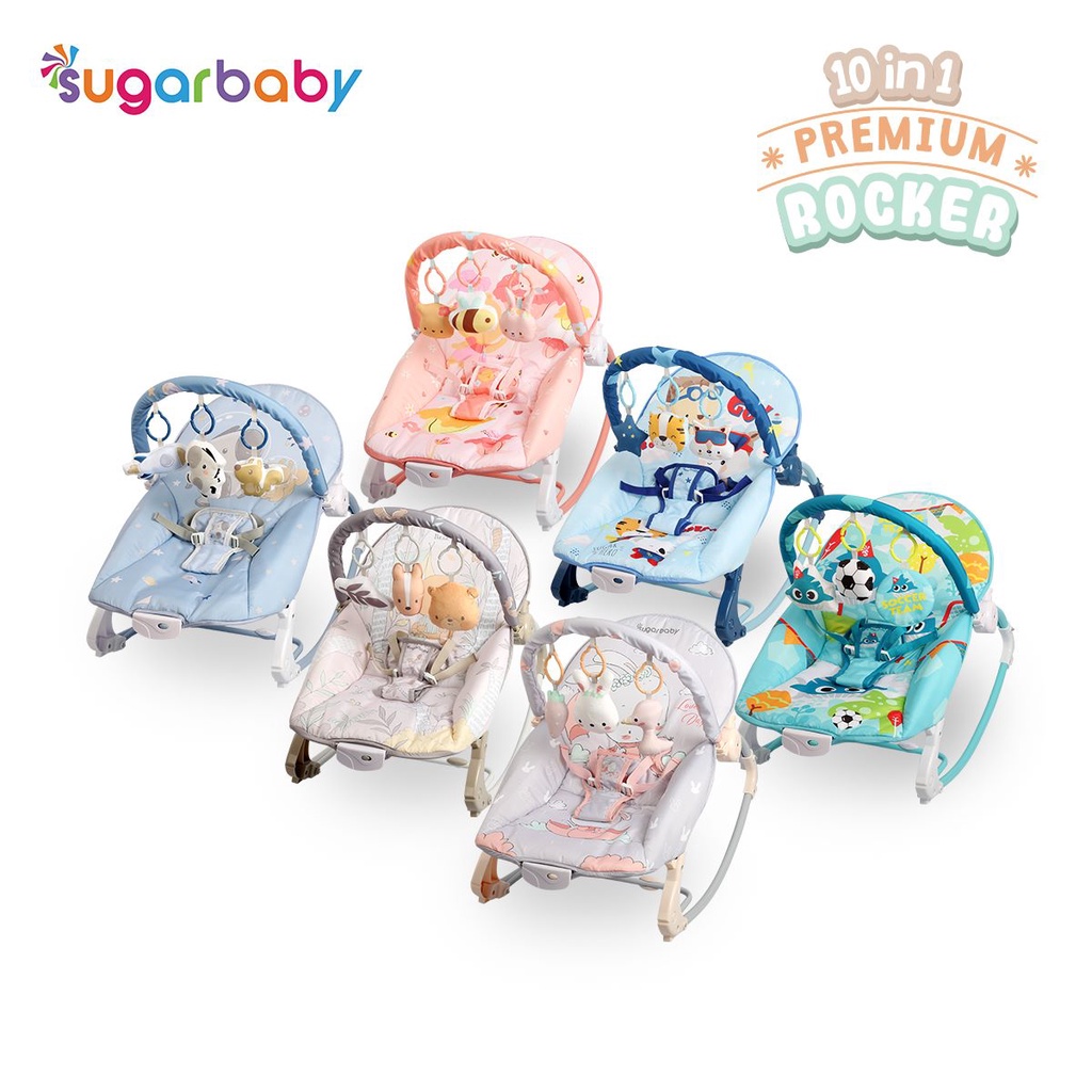 Sugarbaby 10in1 Premium Rocker/Ayunan Bayi/Bouncer Bayi/Kursi Goyang Manual Bayi Bouncer rocking 10in1 bayi SUGAR BABY sugarbaby Bouncher Rocking 10 in 1 Sugar Baby Rocker Premium bouncer bayi/ayunan bayi/tempat tidur b