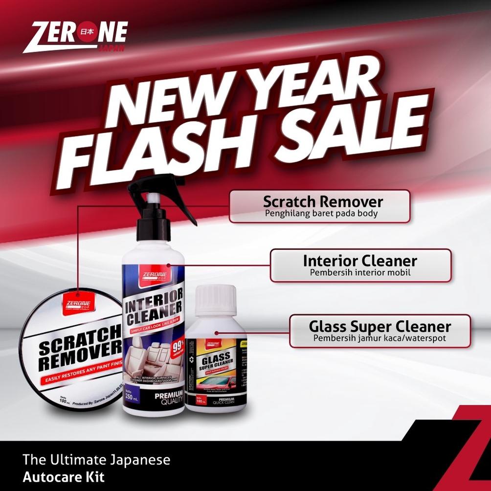 ZERONE JAPAN PAKET PEMBERSIH JAMUR KACA INTERIOR MOBIL PERAWATAN EKSTERIOR KENDARAAN BARET BODY AUTO