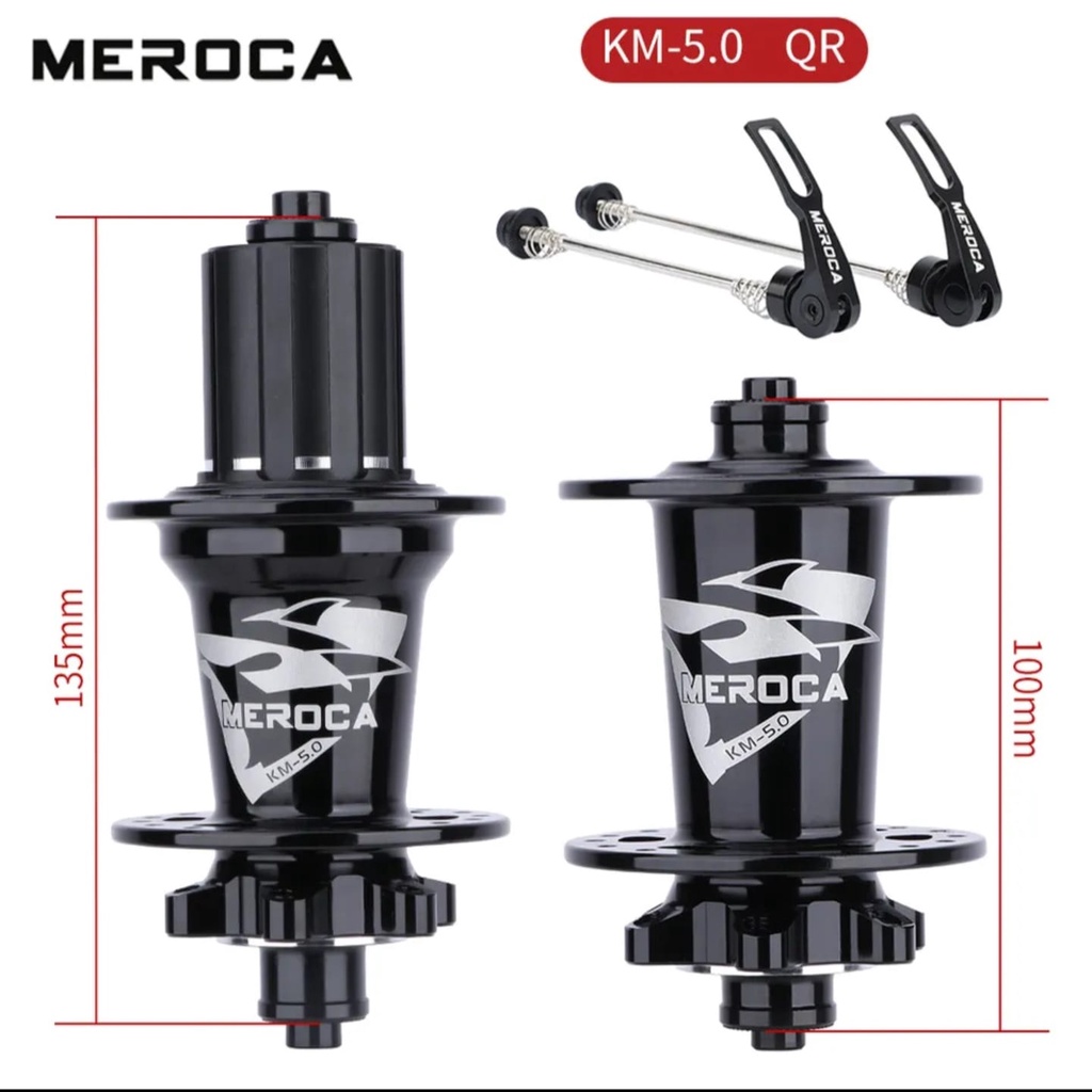 Meroca Hub Freehub QR Quick Release Hub Sepeda 5+2 Bearing 6 Pawl 32 Hole