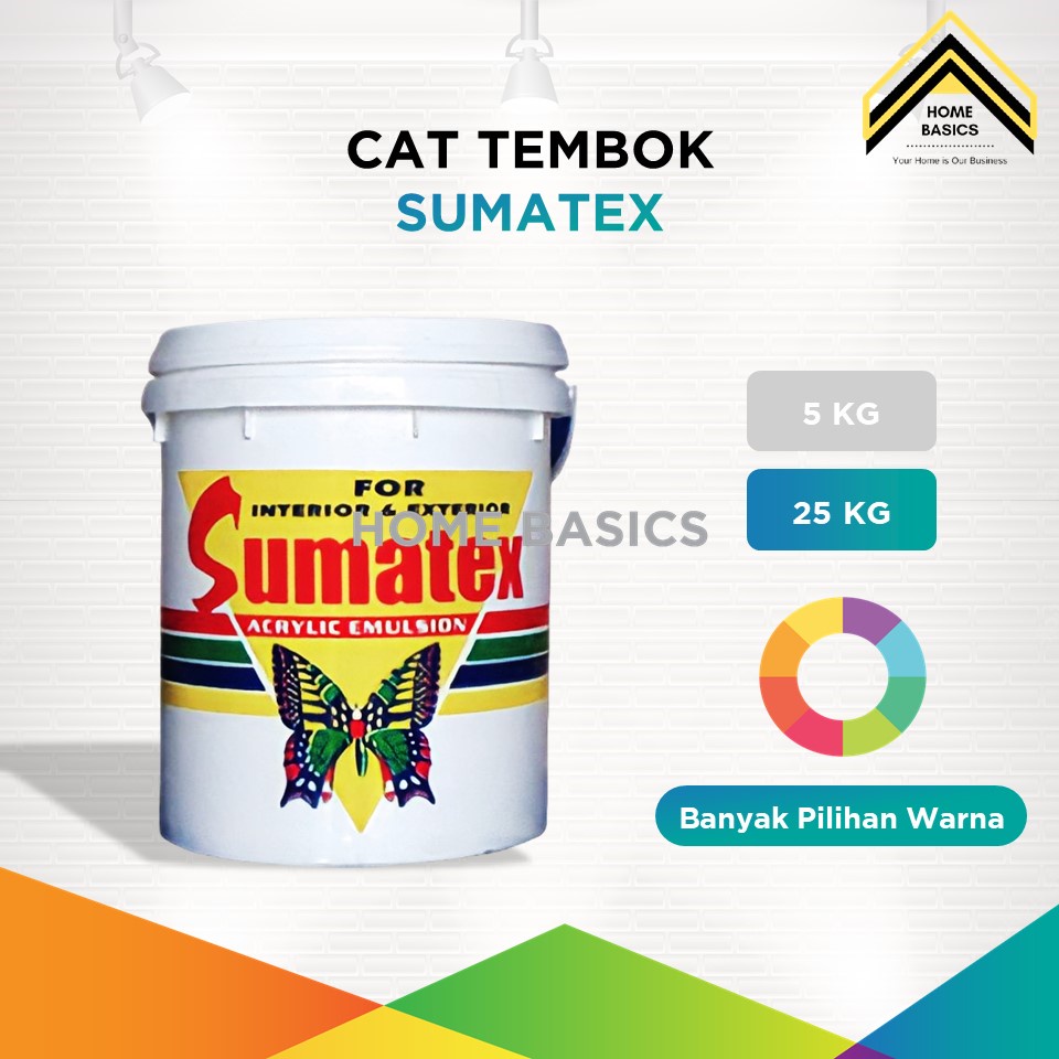Cat Tembok Sumatex 25 kg / Pail / Cat Dinding / Cat Air