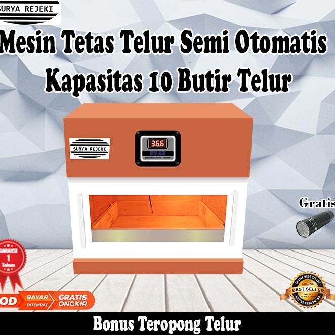 ✨TERBARU✨ mesin tetas telur semi otomatis / mesin penetas telur semi otomatis kapasitas 10 telur ?