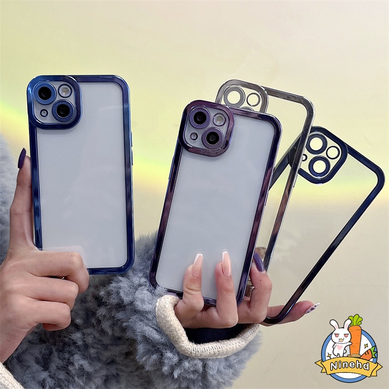 Case Pelindung Bumper Warna Permen Transparan Tahan Banting Untuk iPhone 13 12 11 Pro Max X Xr Xs Max SE 2020 8 7 6 6s Plus