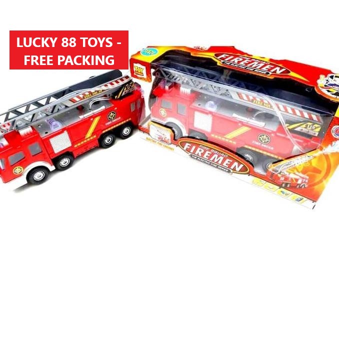 Mobil Pemadam Kebakaran Fire Truck bisa semprot air bump and go - Kado Ulang Tahun
