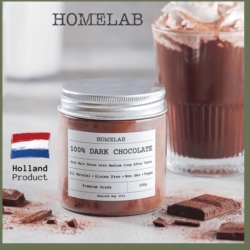 

[spin1] Homelab 100% Dark Chocolate Powder / Bubuk Coklat Asli Premium 100G