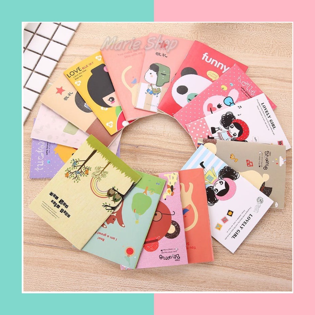 

Marie Shop ➡️ NOTE BOOK MINI / BUKU TULIS MINI MOTIF KARTUN / CARTOON MINI BOOK / NOTEPAD