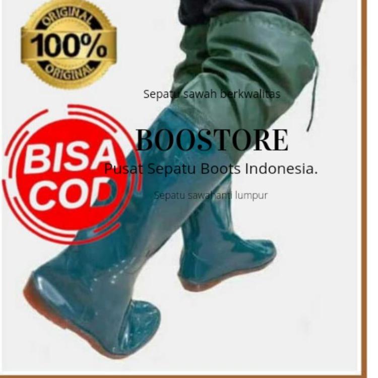 12.12 STOK READY Sepatu petani,Sepatu sawah,Sepatu safety pria,Sepatu boot,Sepatu sawah karet panjan