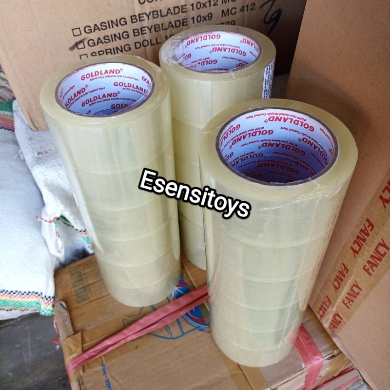 

LAKBAN BENING 2 INCH 48MM X 90Y / ROLL KUALITAS MERK GOLDLAND
