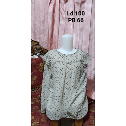 Preloved Baju Atasan Wanita Dewasa Kaos Tunik Blouse Kemeja